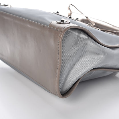 Balenciaga Technical Mesh Vegetable Calfskin Classic Silver Hardware City Gris Ardoise Gris Pyrite 9 of 9