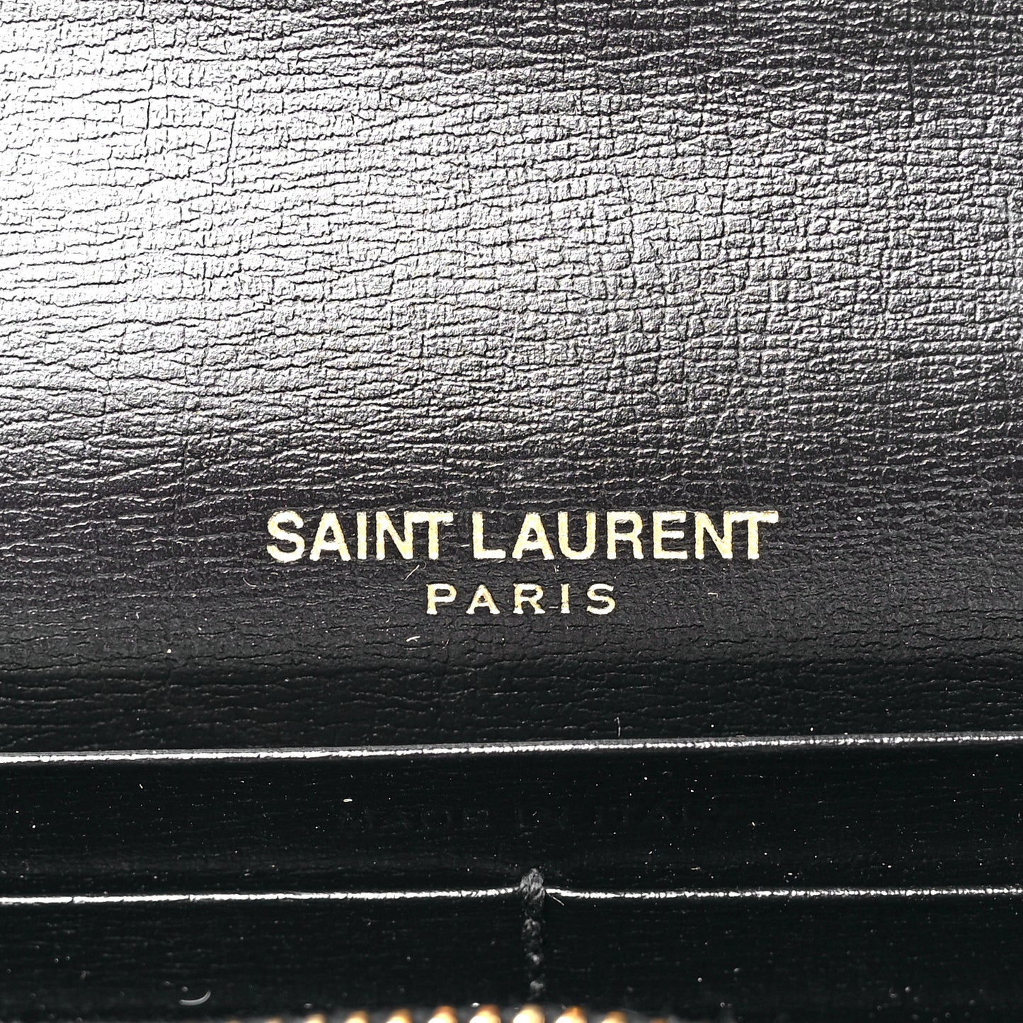 Calfskin Bellechasse Flap Clutch Wallet Black