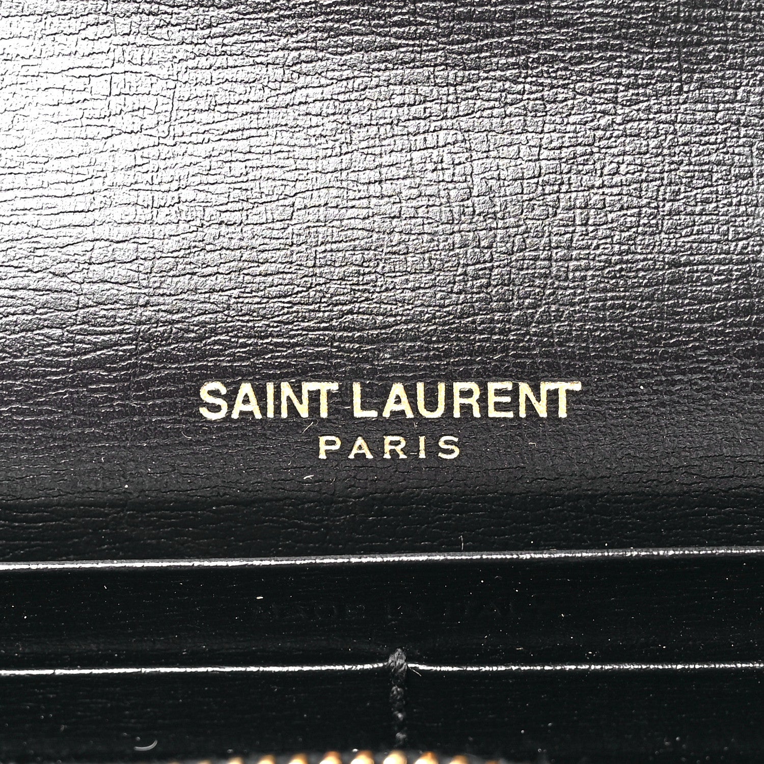 Saint Laurent Calfskin Bellechasse Flap Clutch Wallet Black 6 of 11