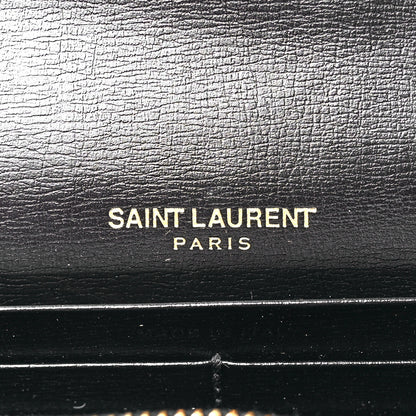 Saint Laurent Calfskin Bellechasse Flap Clutch Wallet Black 6 of 11