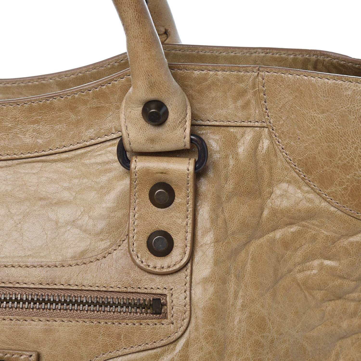 Balenciaga Agneau Classic Hardware City Oatmeal 9 of 9