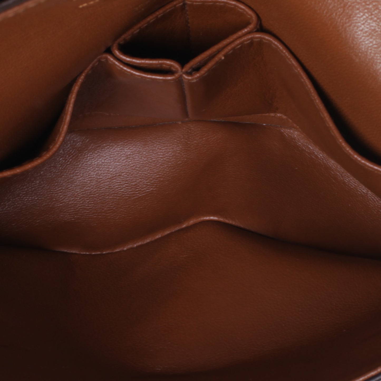 Lambskin Small Double Flap Brown
