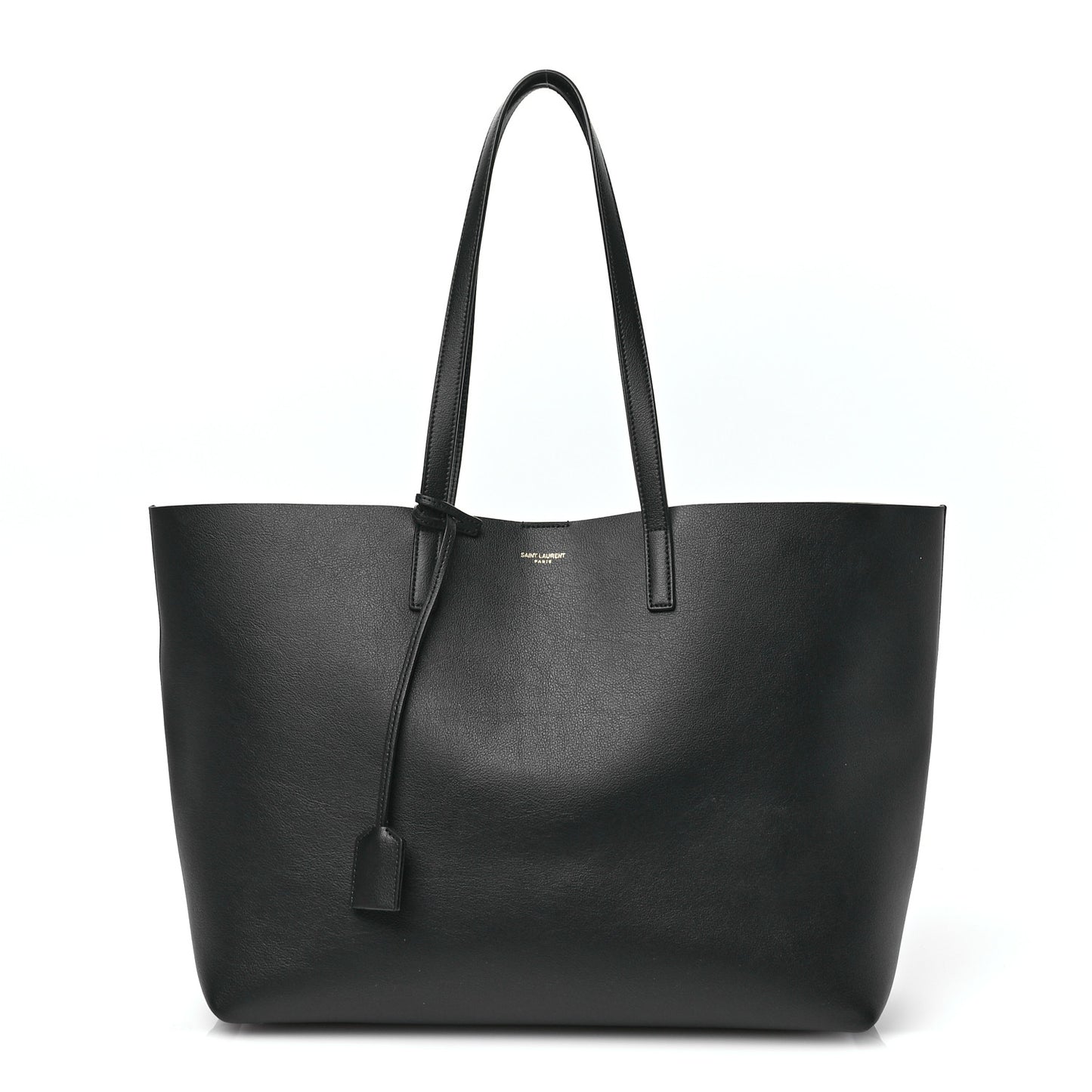 Calfskin Large Shopping Tote Black