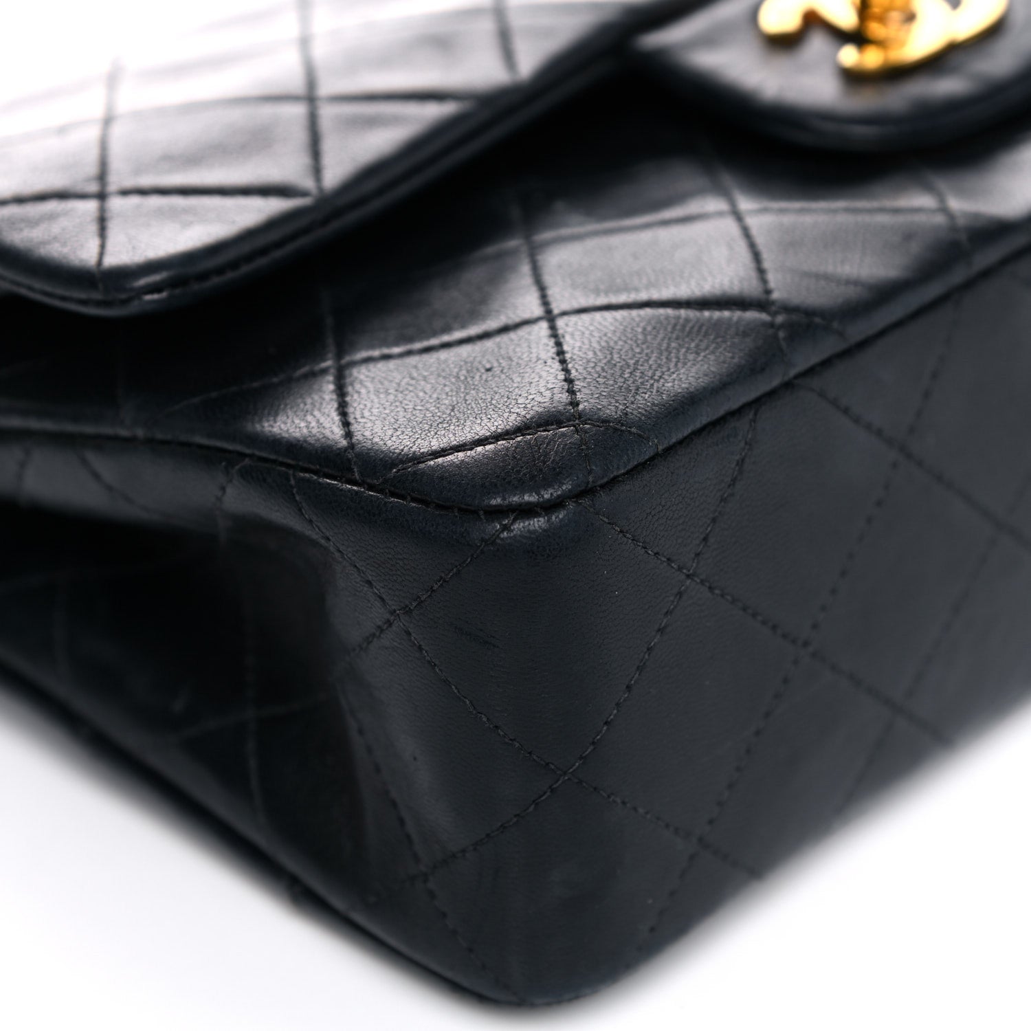 Chanel Lambskin Quilted Small Double Flap Black 16 of 25