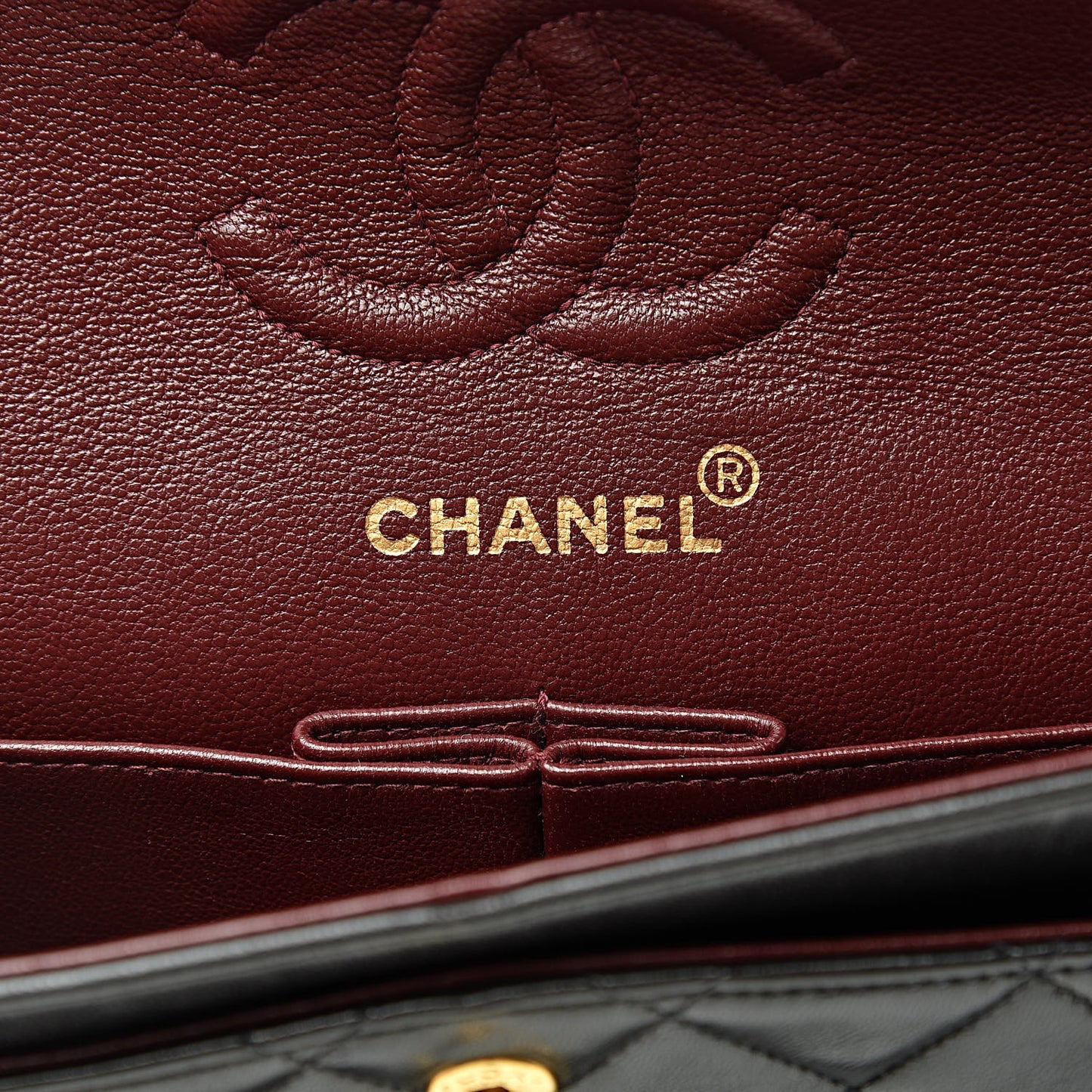 Lambskin Quilted Small Double Flap Black