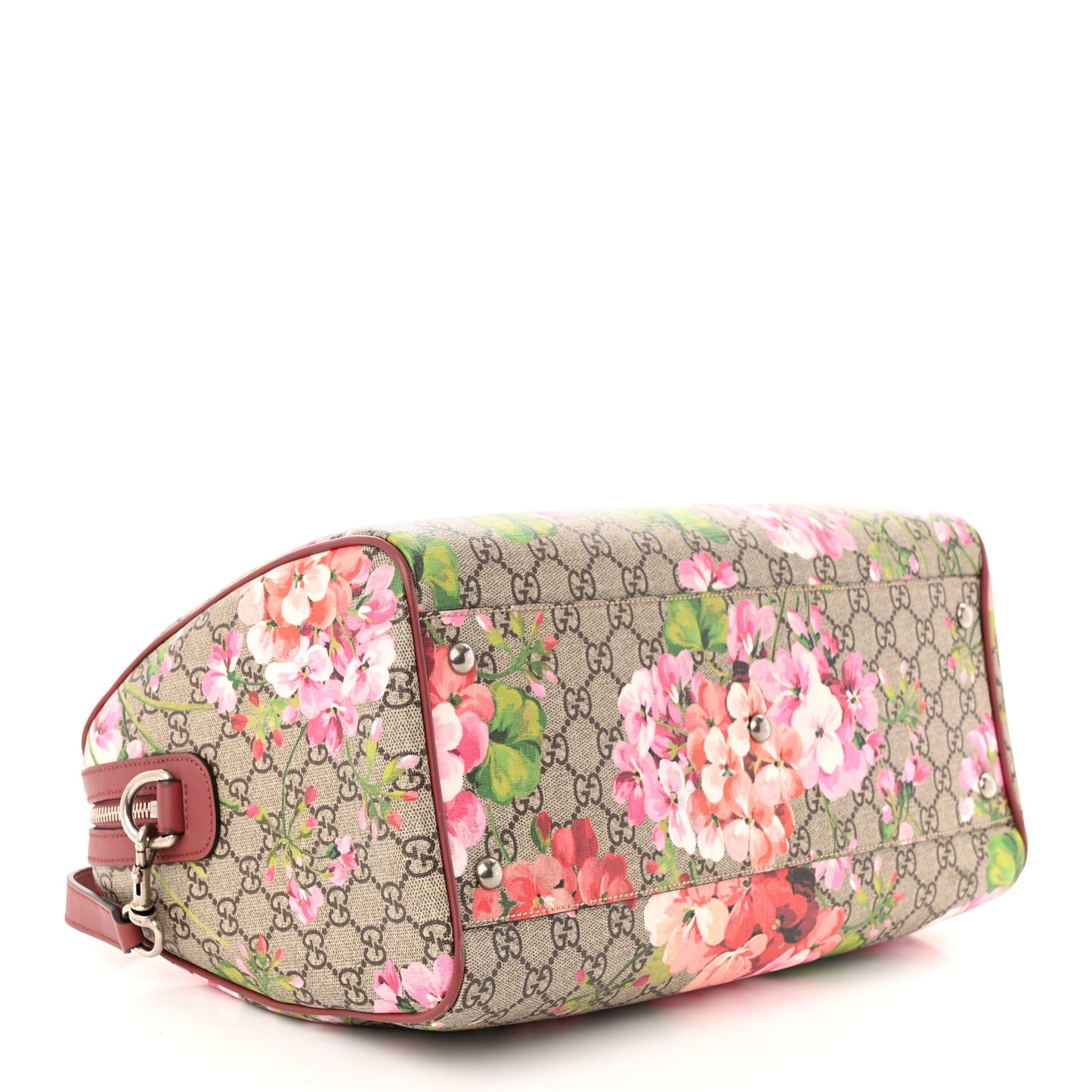GG Supreme Monogram Blooms Medium Boston Beige Multicolor Dry Rose