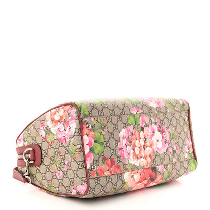 Gucci GG Supreme Monogram Blooms Medium Boston Beige Multicolor Dry Rose 4 of 10