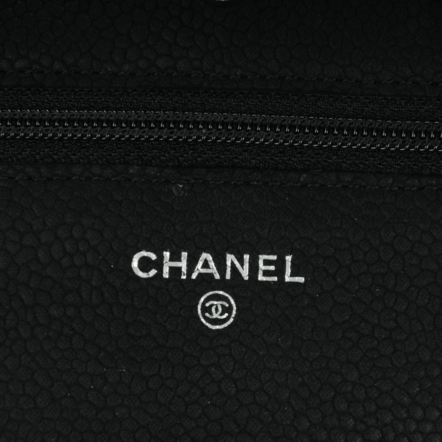 Chanel Iridescent Caviar Quilted Wallet On Chain WOC Black 6 of 8