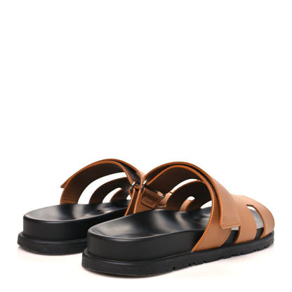 Hermes Calfskin Womens Chypre Sandals 40 Naturel 5 of 10
