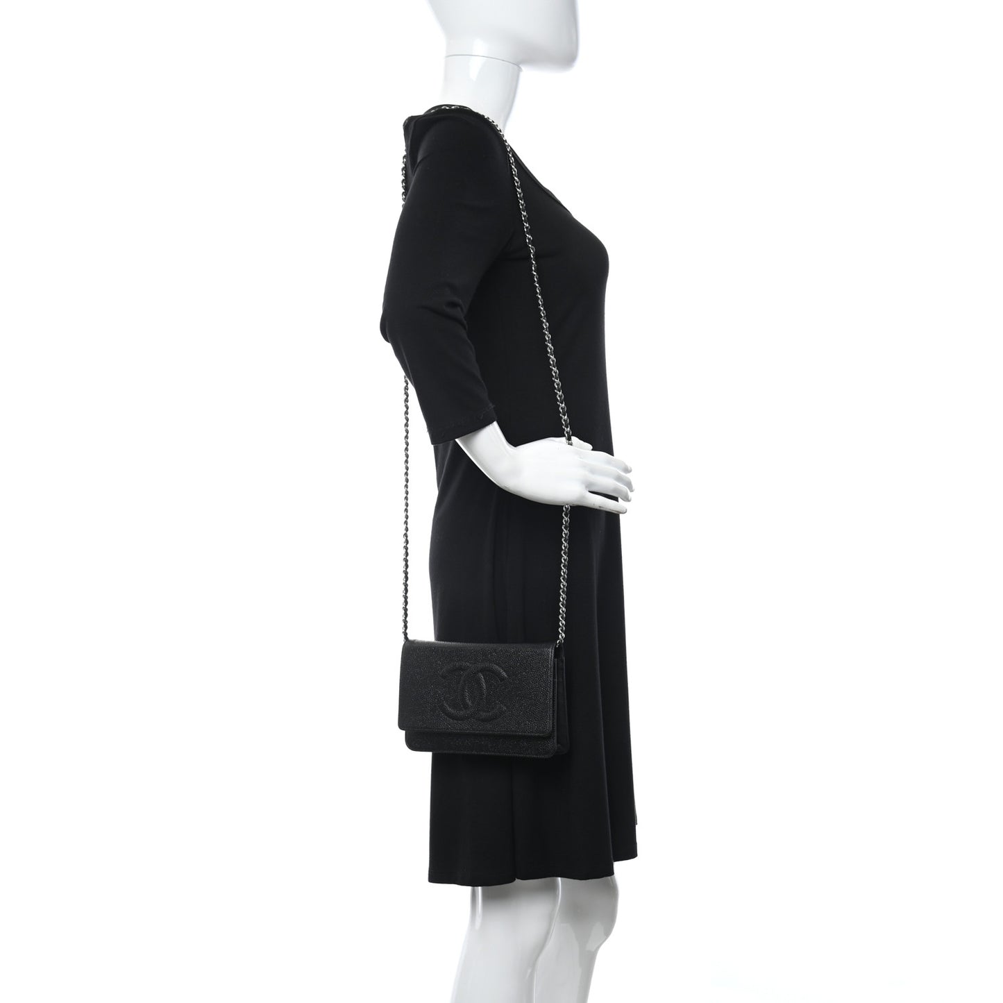 Caviar Timeless CC Wallet on Chain WOC Black