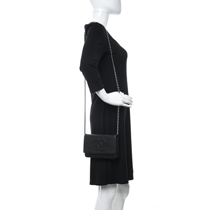 Chanel Caviar Timeless CC Wallet on Chain WOC Black 2 of 13