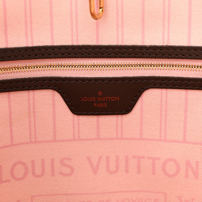 Louis Vuitton Damier Ebene Neo Neverfull MM Rose Ballerine 11 of 14
