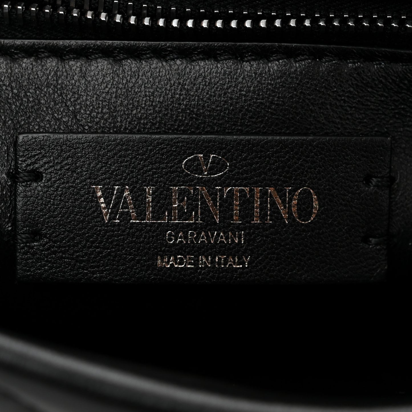 Nappa Monochrome Small Roman Stud Shoulder Bag Black