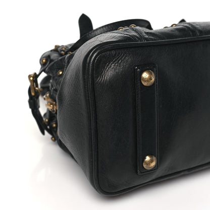 Louis Vuitton Lambskin Riveting Black 8 of 11