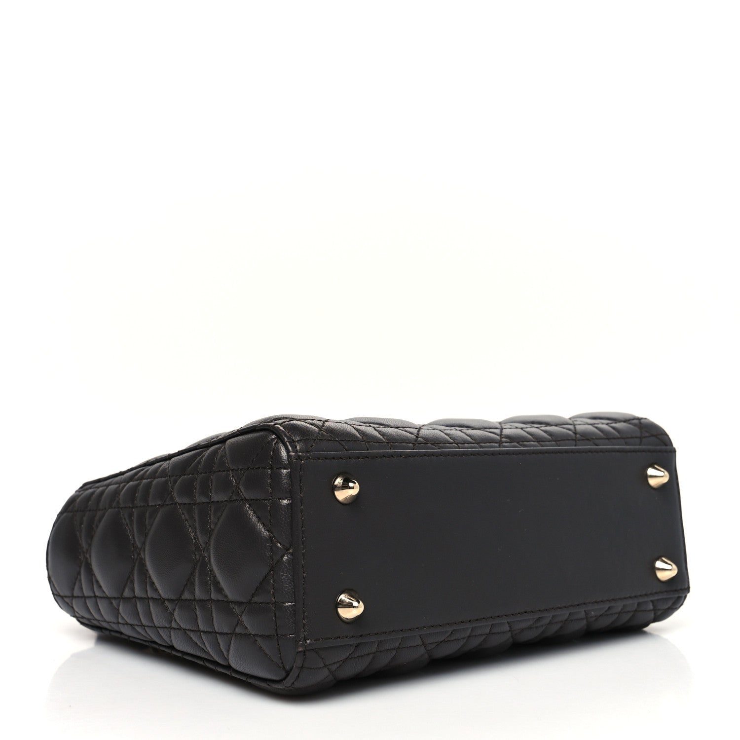 Christian Dior Lambskin Cannage Small Lucky Badges My Lady Dior Dark Grey 4 of 11