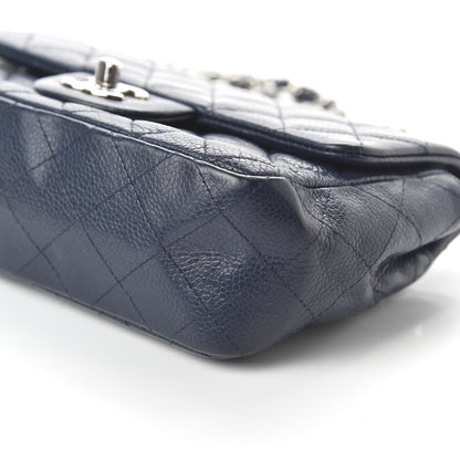 Chanel Caviar Quilted Mini Rectangular Flap Navy 7 of 10