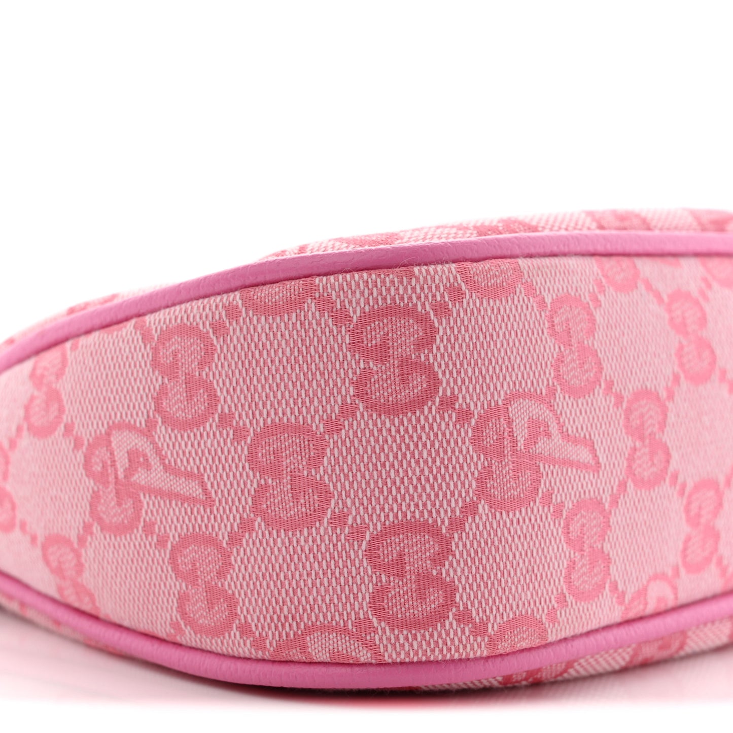 X PALACE GG Supreme Monogram Palace Textured Dollar Calfskin Shoulder Bag Pink Pale Rose Palace
