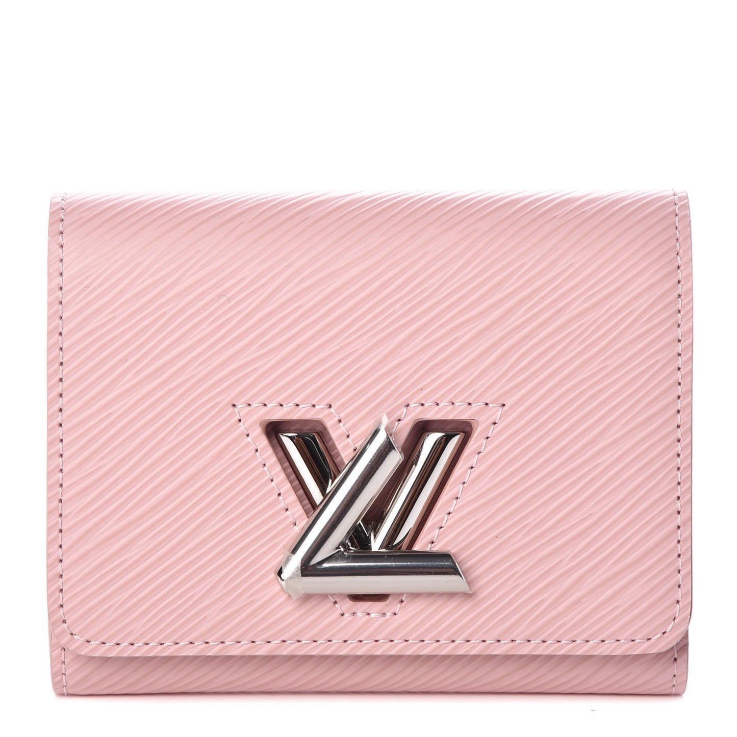 Epi Twist Compact Wallet Rose Ballerine