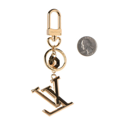 Louis Vuitton LV Facettes Bag Charm Key Holder Gold 2 of 6