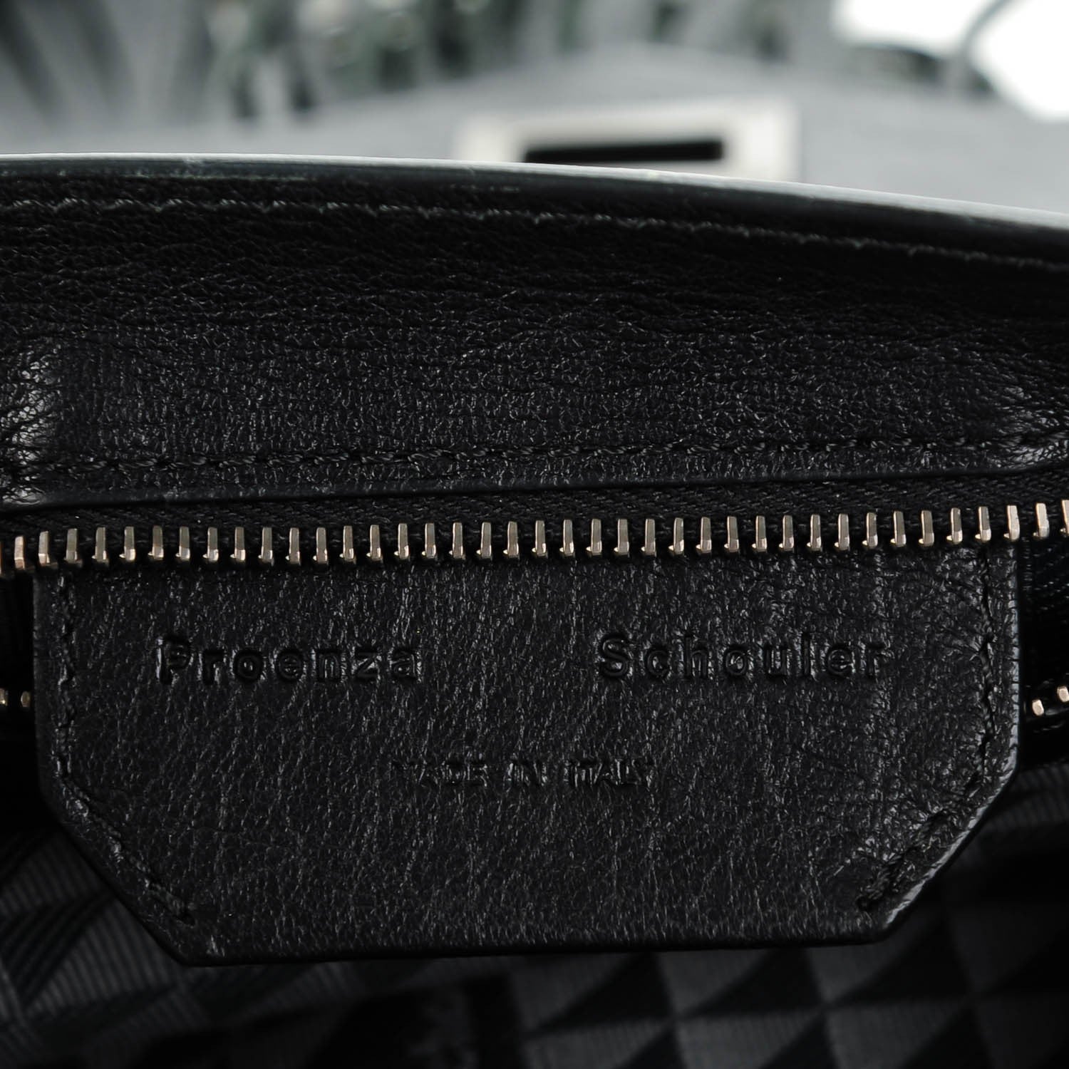 Proenza Schouler Lambskin Fringed PS1 Crossbody Pouch Black 6 of 9