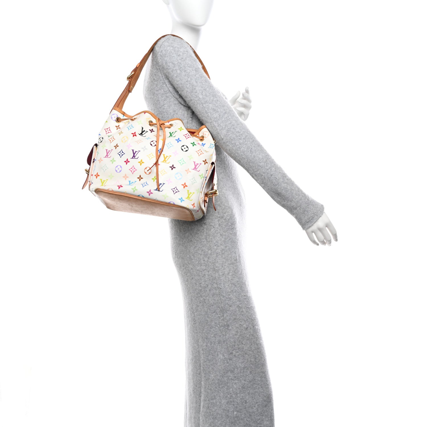 Louis Vuitton Monogram Multicolor Petit Noe White 2 of 17