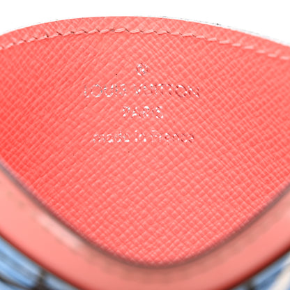 Louis Vuitton LOUIS VUITTON Epi Card Holder Aqua 6 of 7