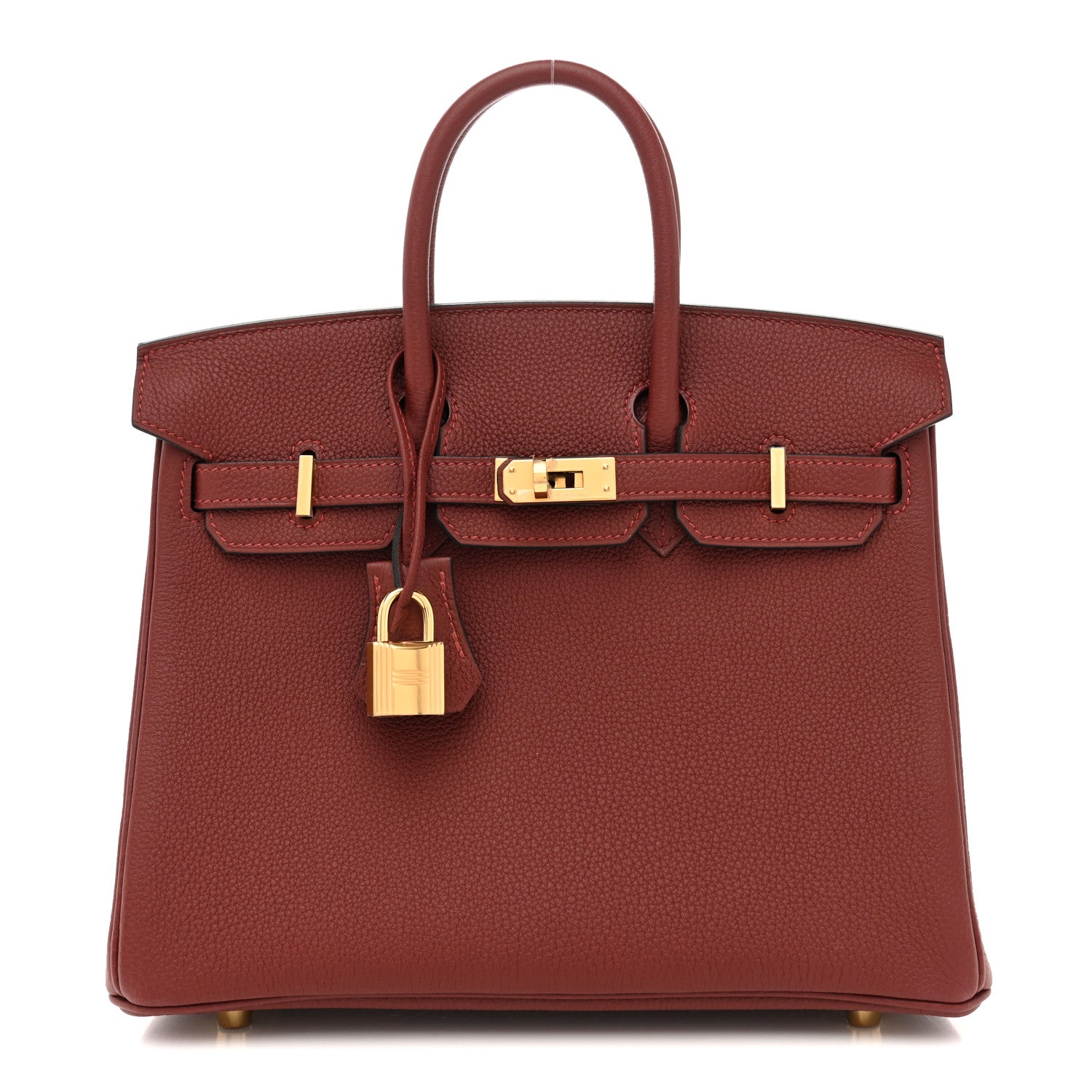 Hermes Togo Birkin 25 Rouge H 1 of 12