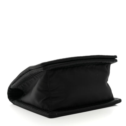 Prada Tessuto Nylon Chain Flap Shoulder Bag Black 4 of 9