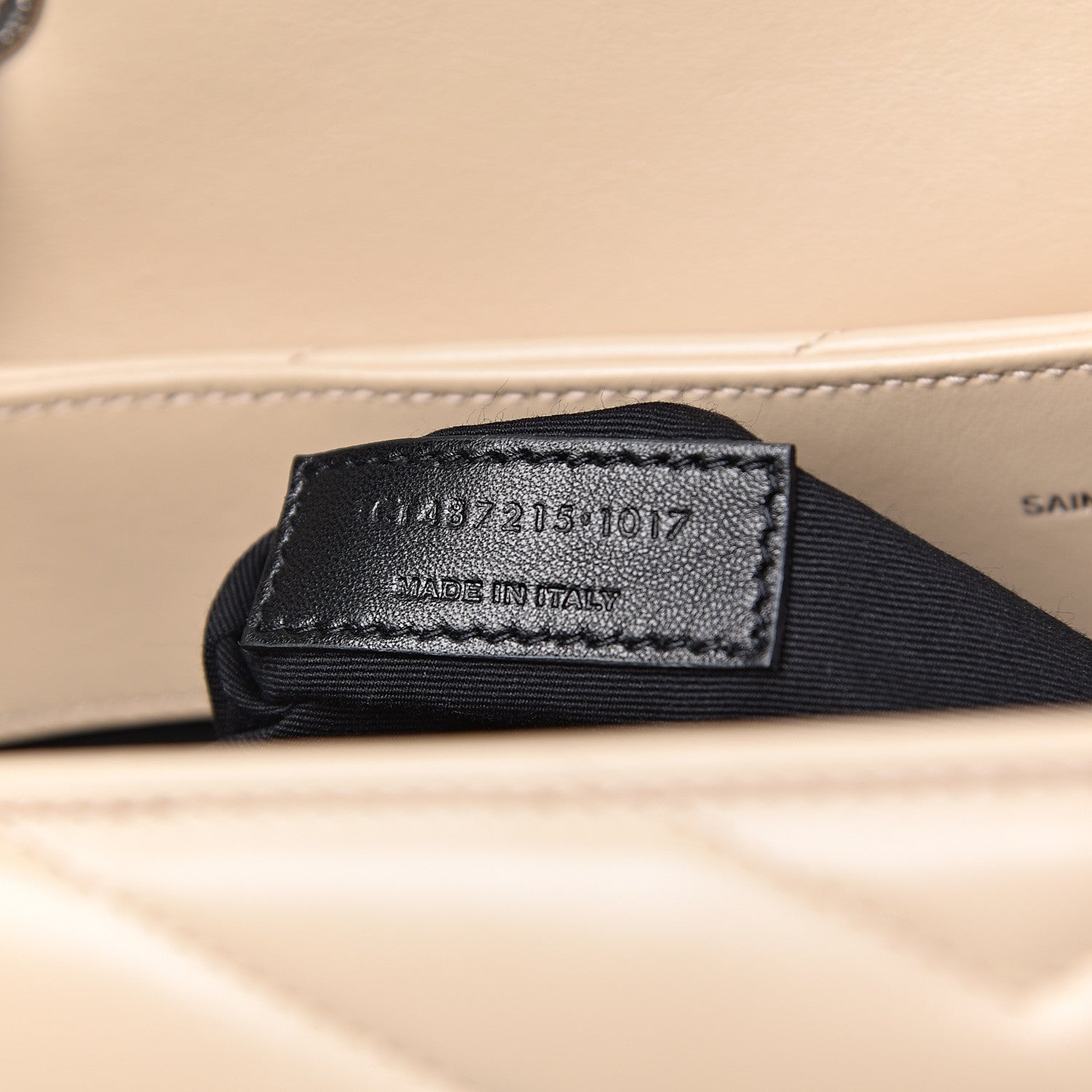 Saint Laurent Calfskin Matelasse Large Loulou Monogram Chain Satchel Nude Powder 7 of 10