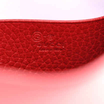 Gucci Dollar Calfskin Interlocking G Chain Wallet Red 6 of 10