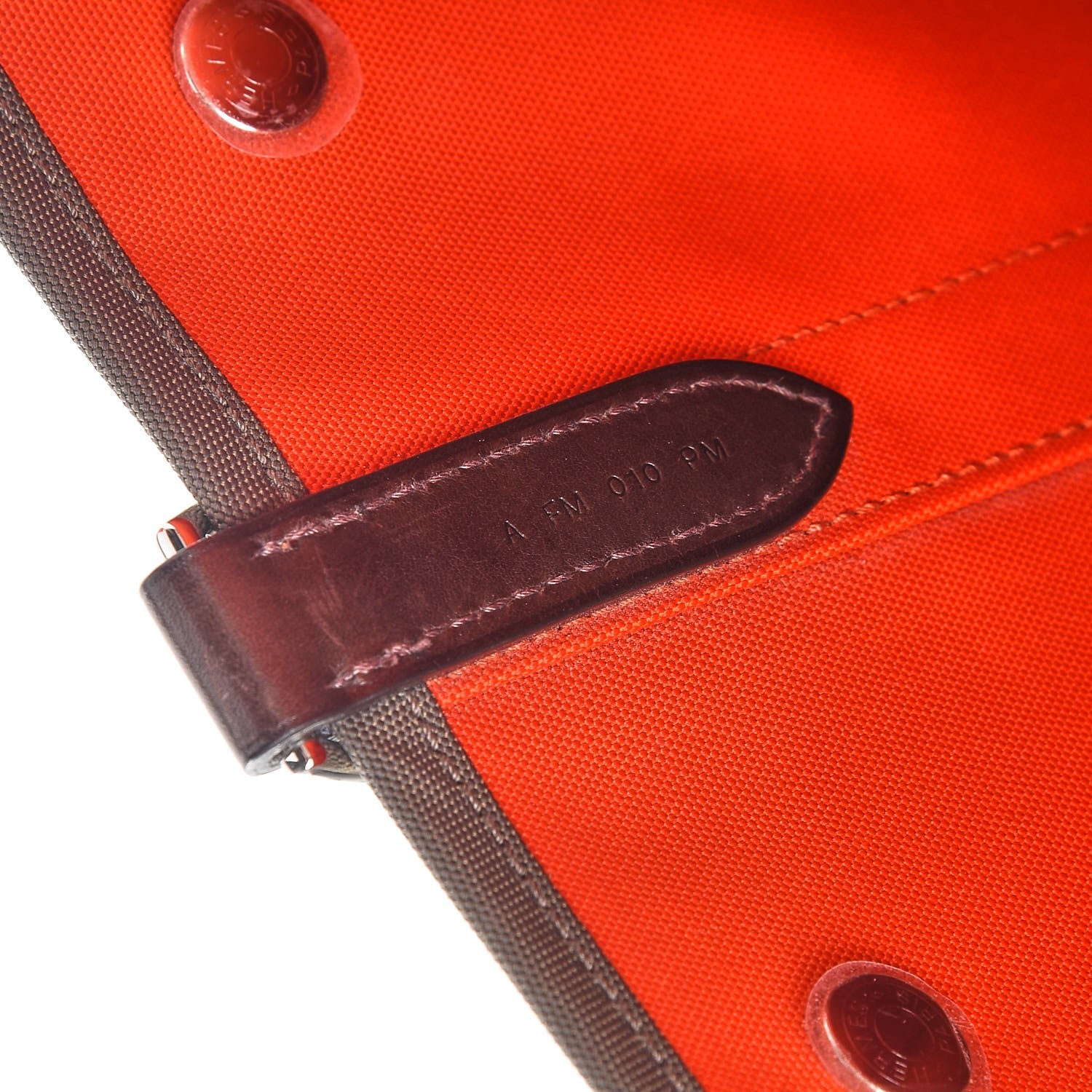 Hermes Toile Sac De Pansage Groom Kaki Feu 9 of 11
