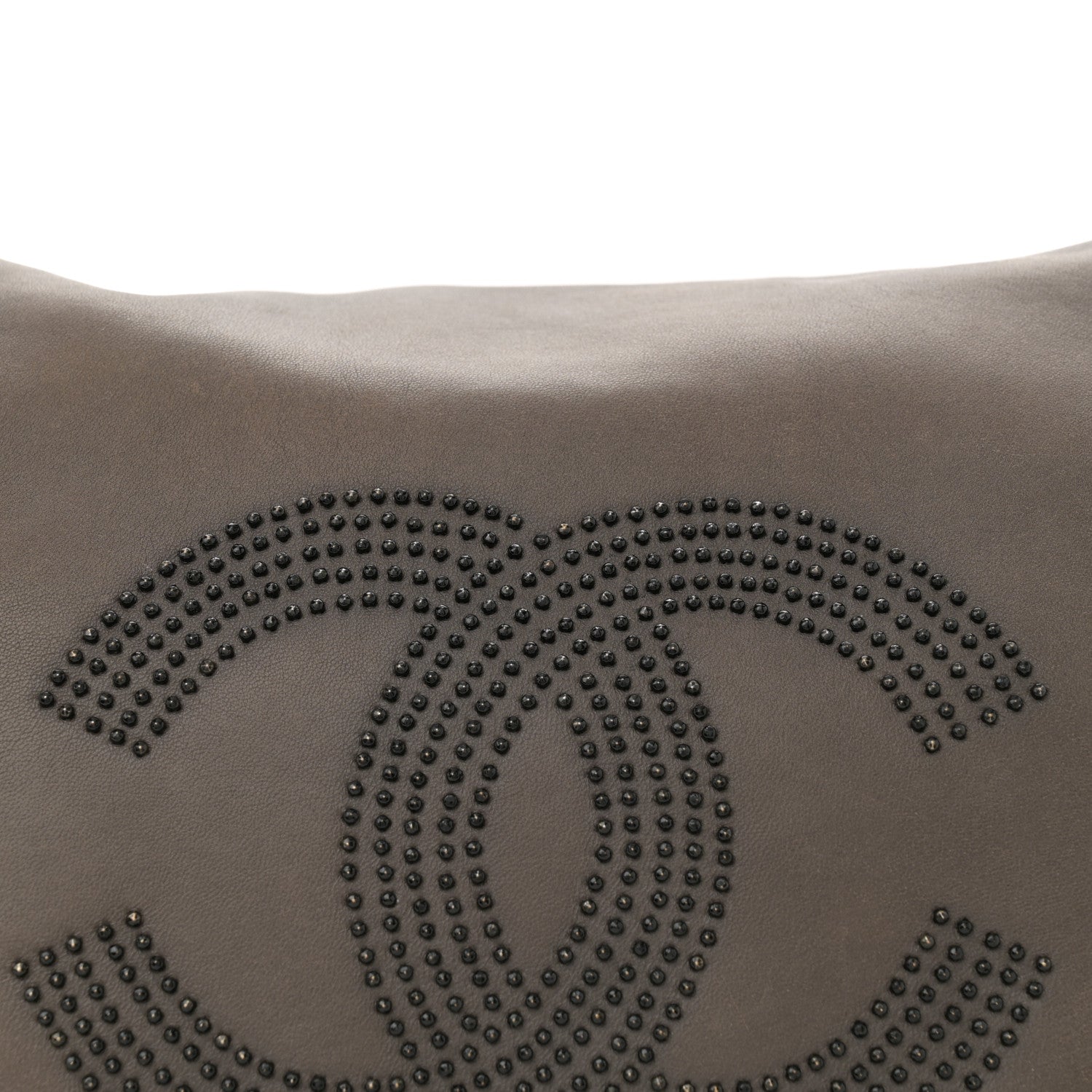 Chanel Lambskin Studded Accordion CC Flap Grey 8 of 11