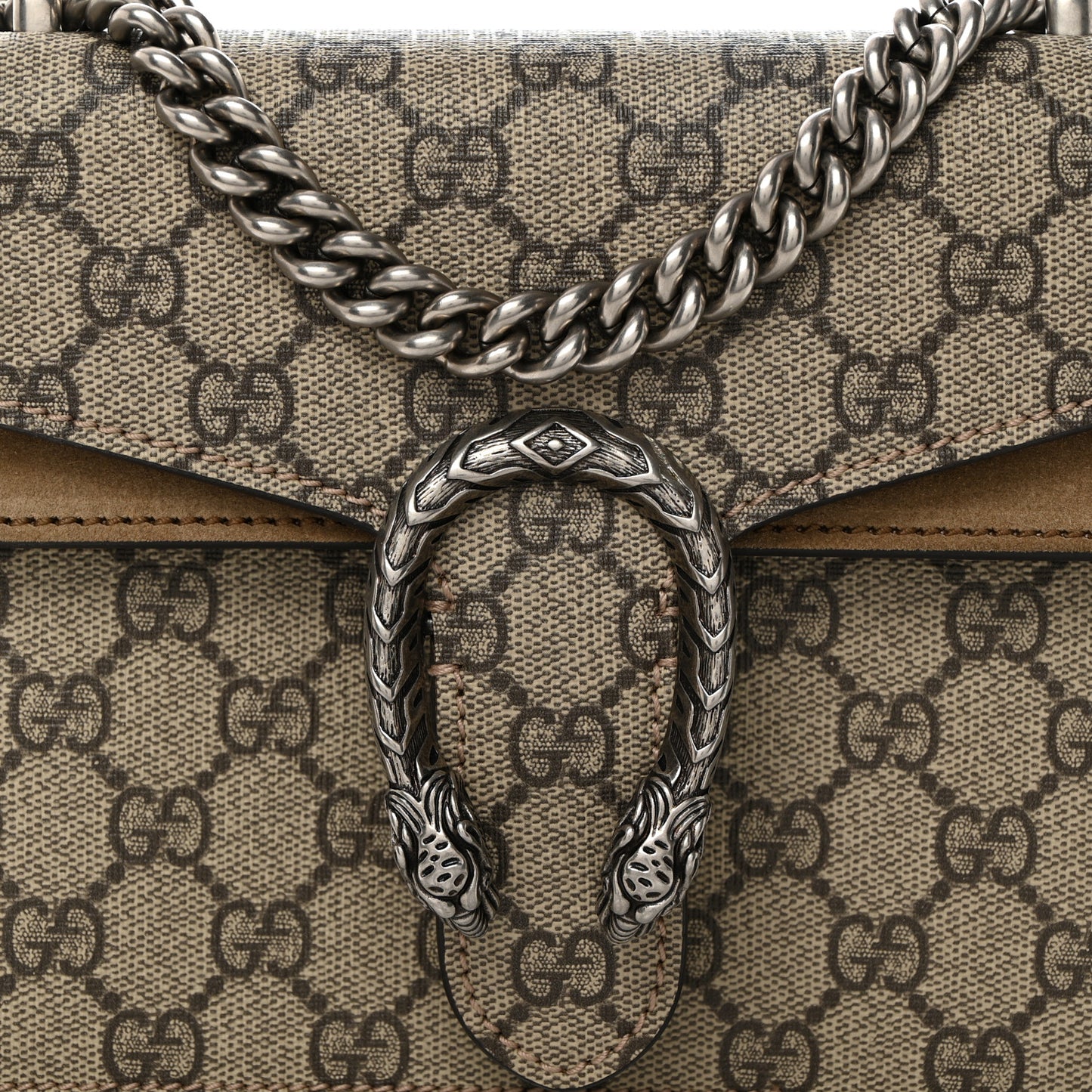 GG Supreme Monogram Mini Dionysus Shoulder Bag Taupe