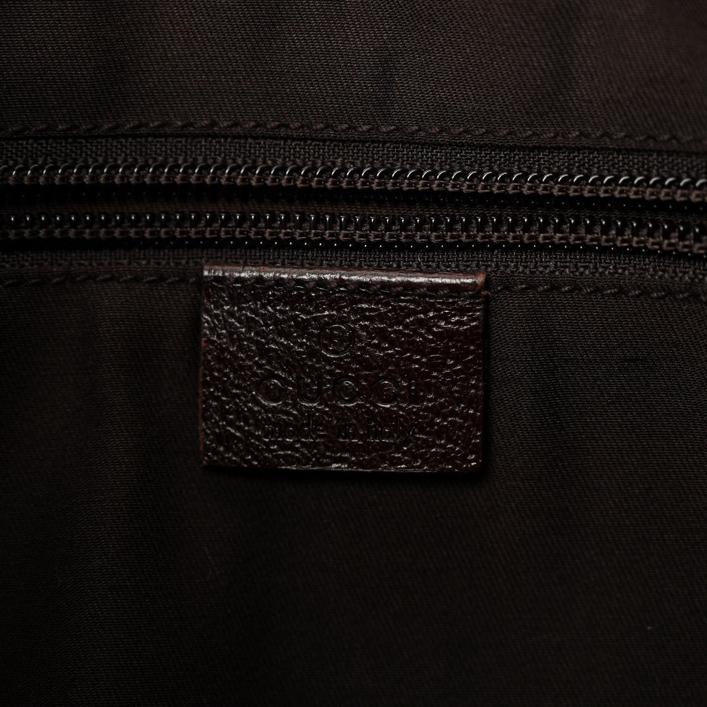 Monogram Web Sherry Line Shoulder Bag Dark Brown
