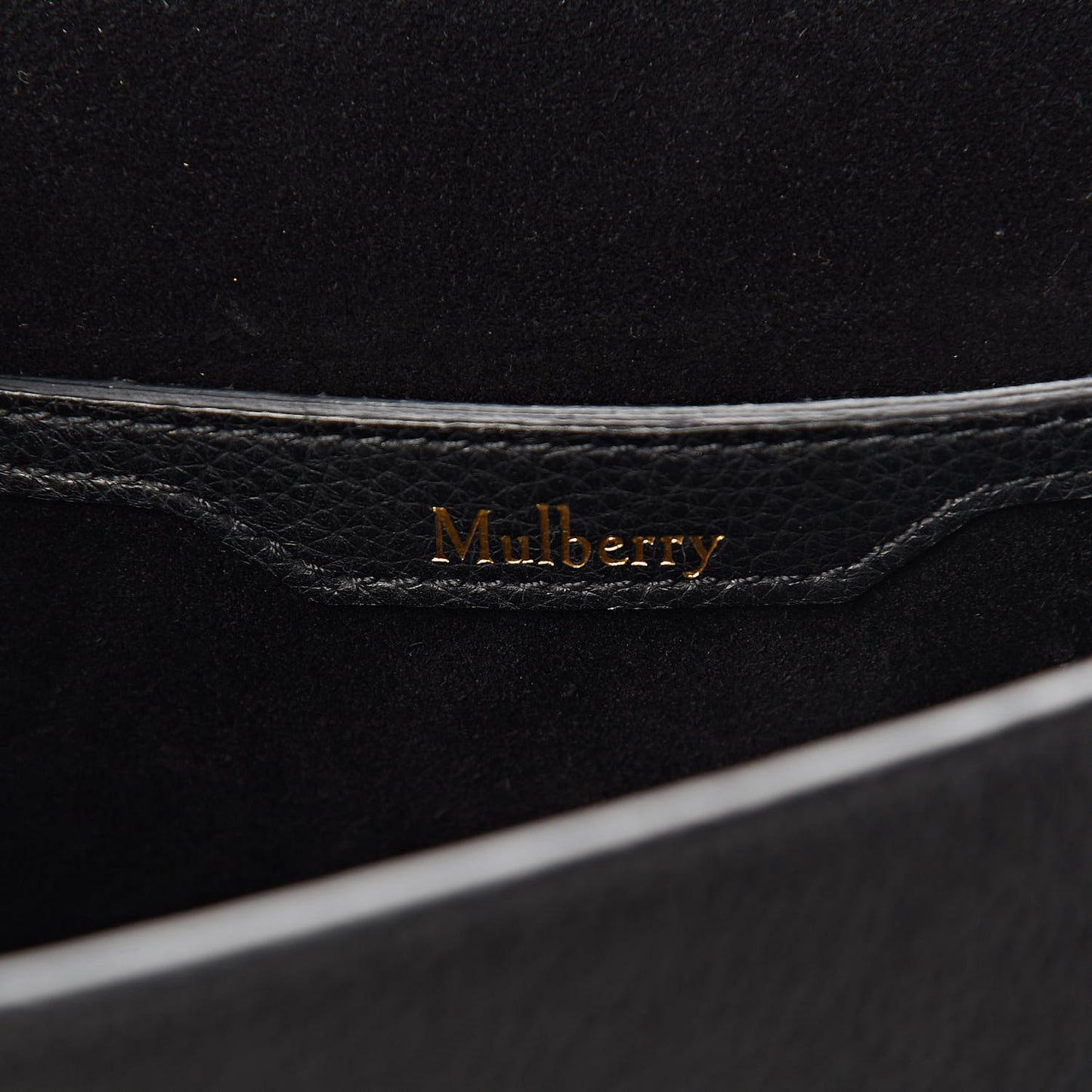 Small Classic Grain Calfskin Amberley Satchel Black