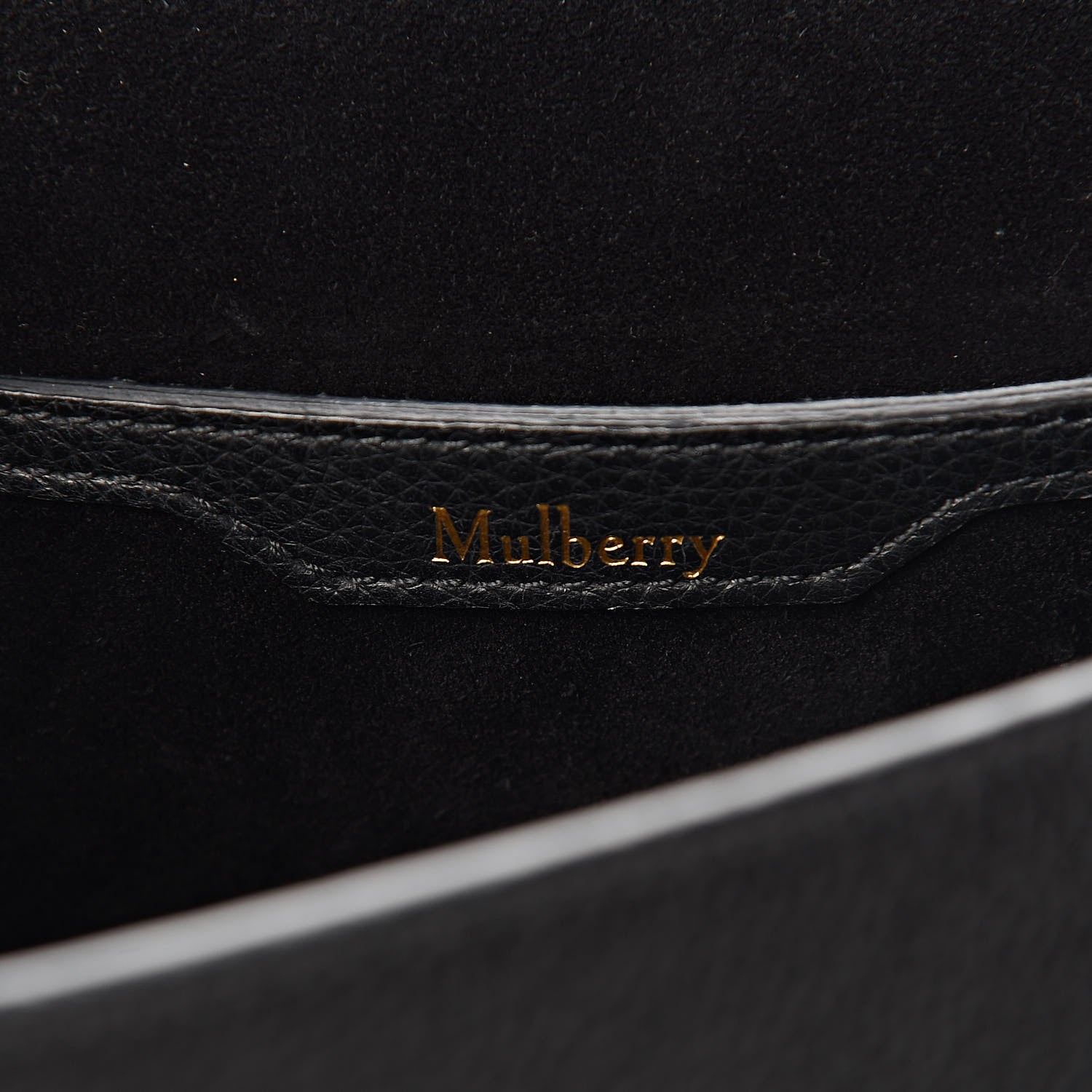 Mulberry Small Classic Grain Calfskin Amberley Satchel Black 7 of 13