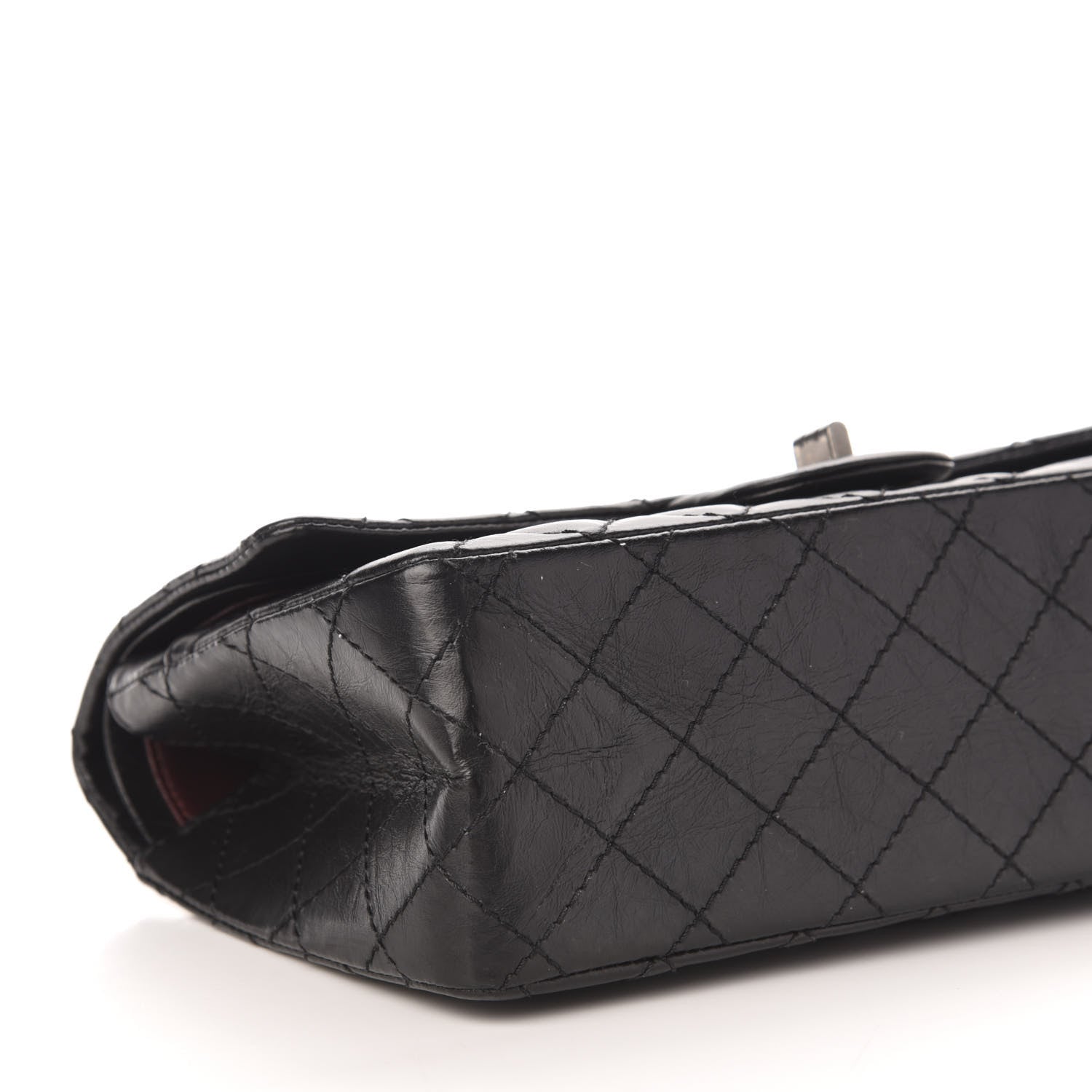 Chanel Aged Calfskin Quilted 2.55 Reissue 225 Flap Black 8 of 10