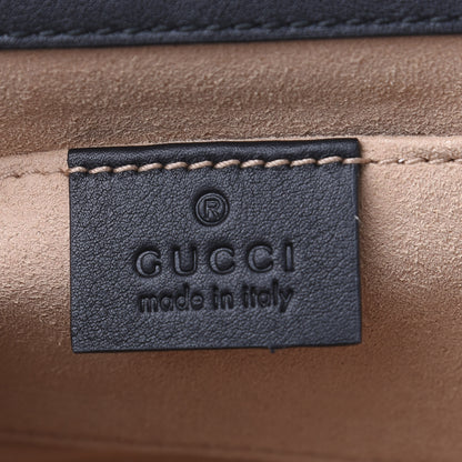 Gucci GG Supreme Monogram Bees Small Padlock Shoulder Bag Black 6 of 12