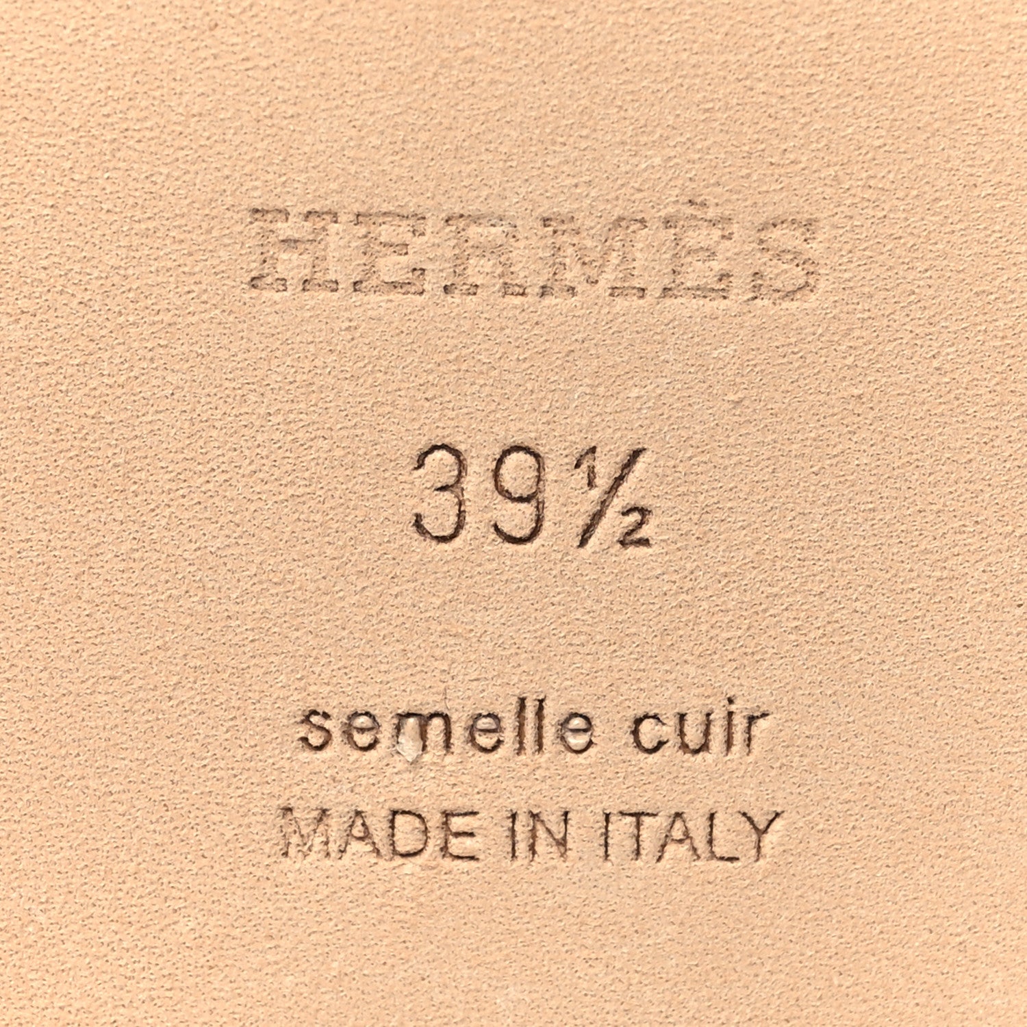 Hermes Box Calfskin Oran Sandals 38 Gold 7 of 8
