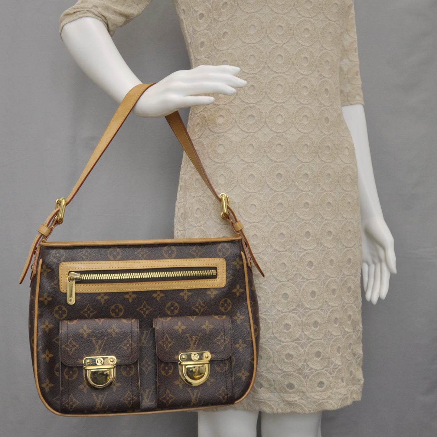 Monogram Hudson GM w Short Strap