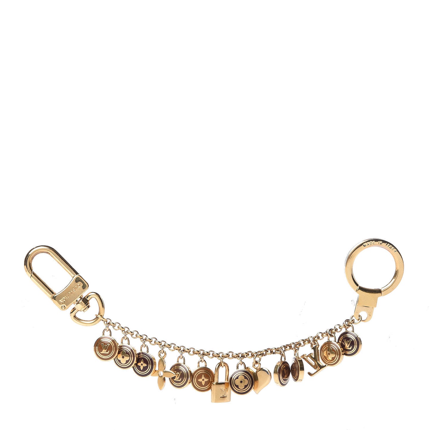 Pastilles Key Chain Bag Charm Brown