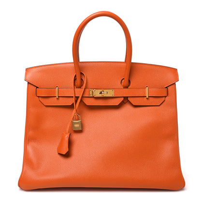 Hermes Epsom Birkin 35 Orange 1 of 11