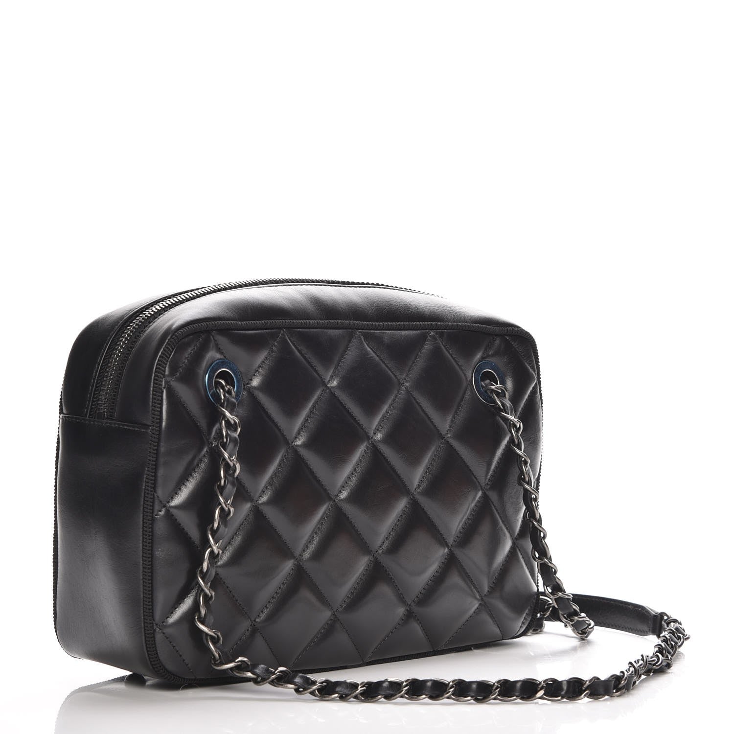 Chanel Calfskin Quilted Small Ballerine Camera Case Black 3 of 8