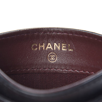Chanel Aged Calfskin Quilted Lucky Charms Reissue Card Holder Black 6 of 10