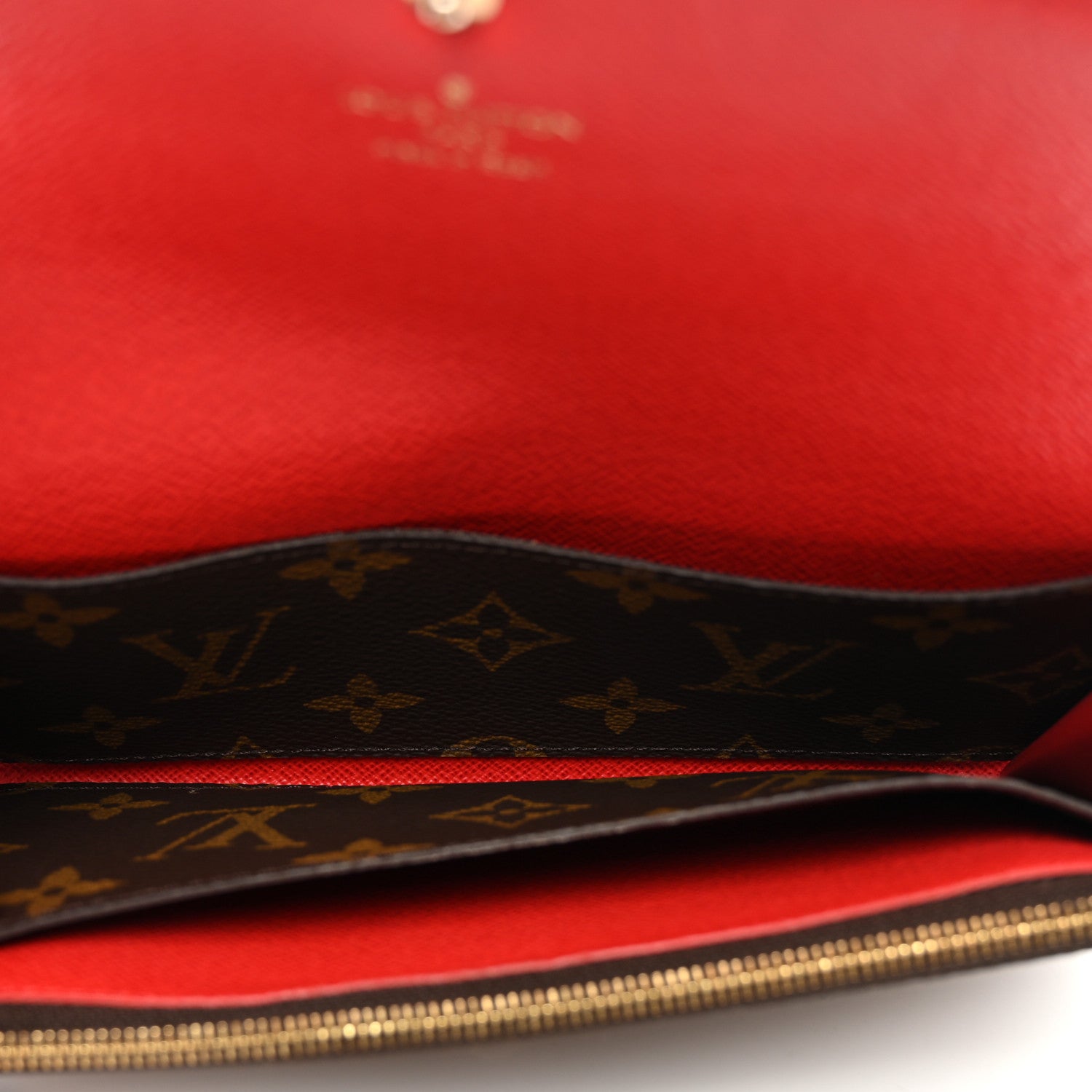 Louis Vuitton Monogram Bloom Flower Emilie Wallet Coquelicot 5 of 10