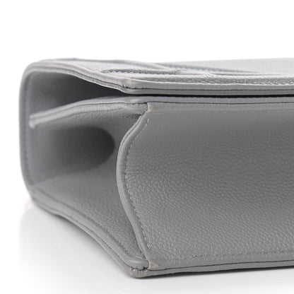 Christian Dior Grained Calfskin Medium Diorama Flap Bag Gris 8 of 10