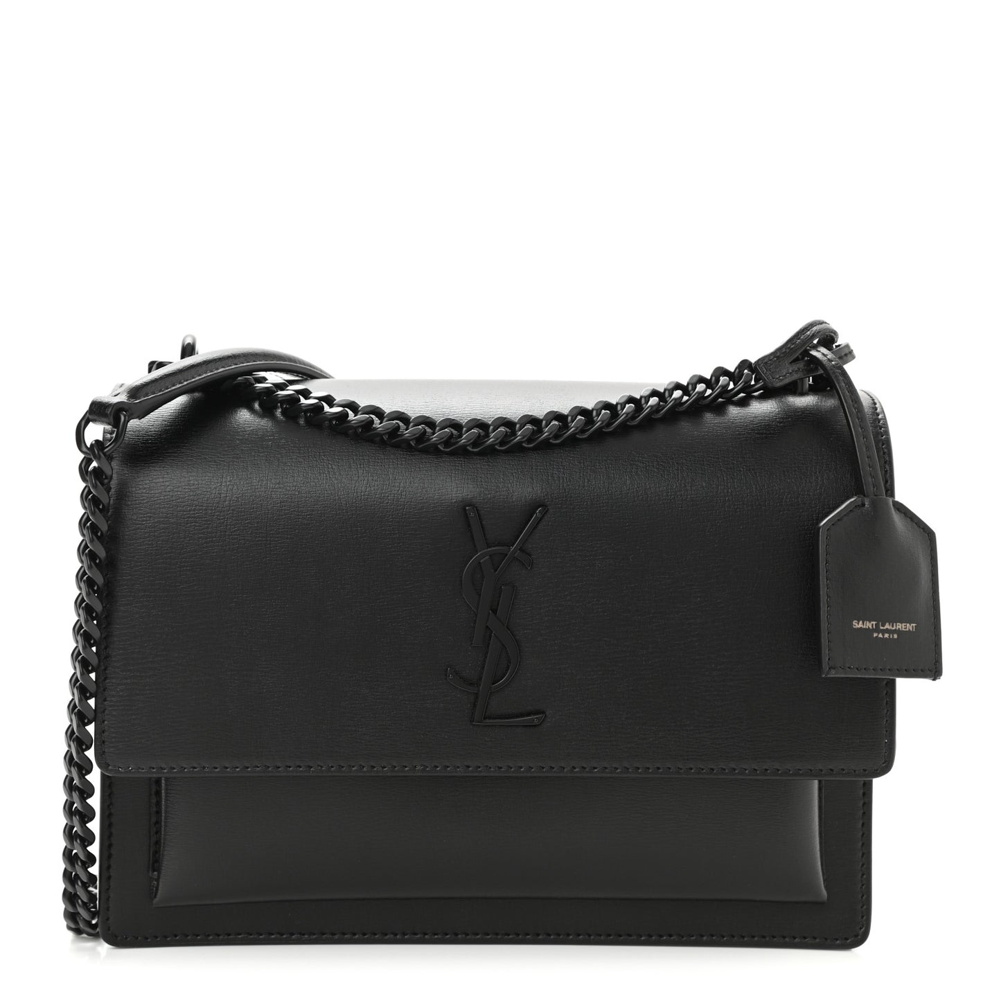 Calfskin Medium Monogram Monochrome Sunset Black