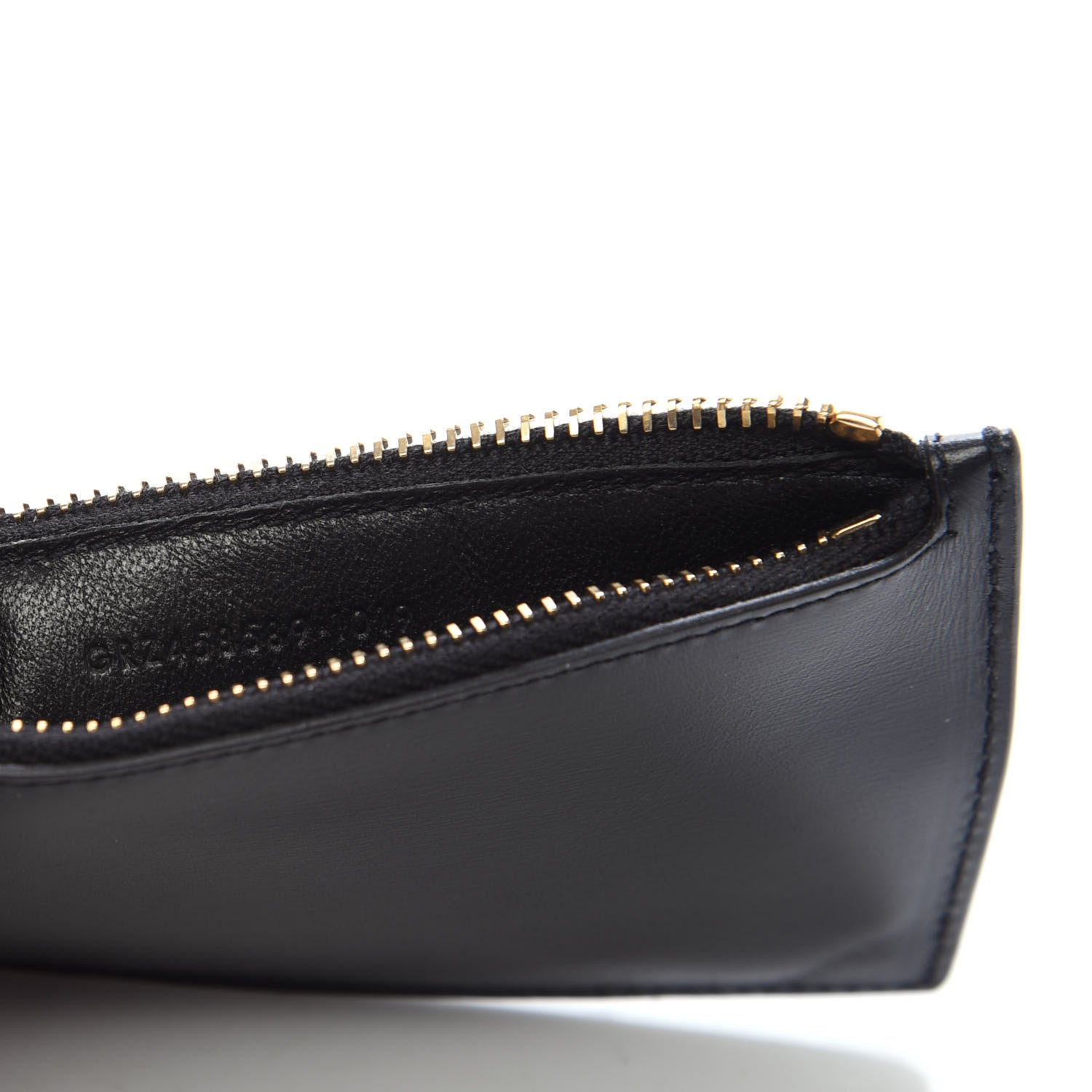 Saint Laurent Calfskin 5 Fragments Zip Pouch Card Holder Black 7 of 8