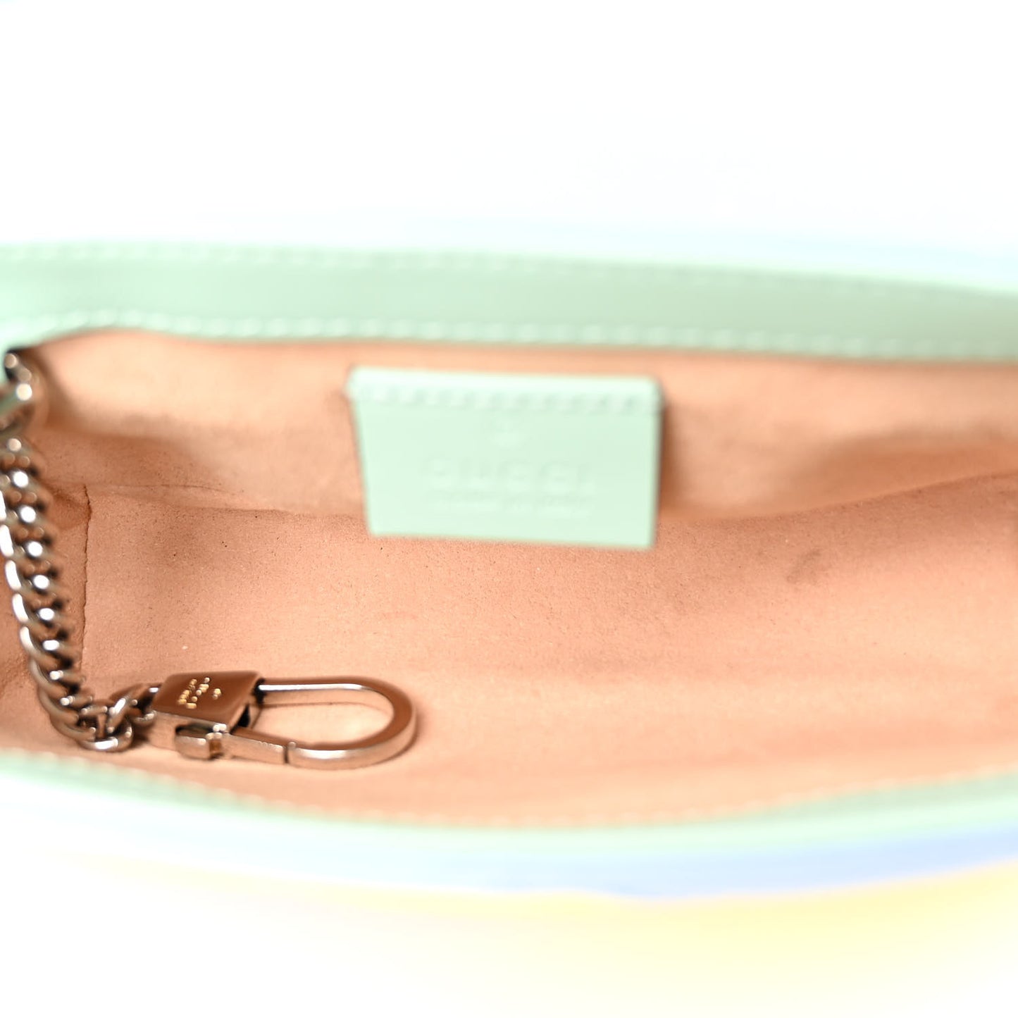 Calfskin Matelasse Diagonal Super Mini GG Marmont Shoulder Bag Multicolor Pastel