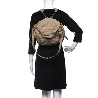 Alexander Wang Lambskin Nylon Mini Marti Backpack Khaki 2 of 8